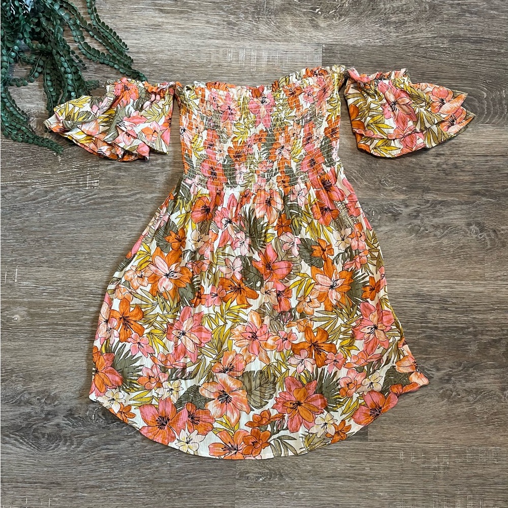 Floral Off-Shoulder Dress